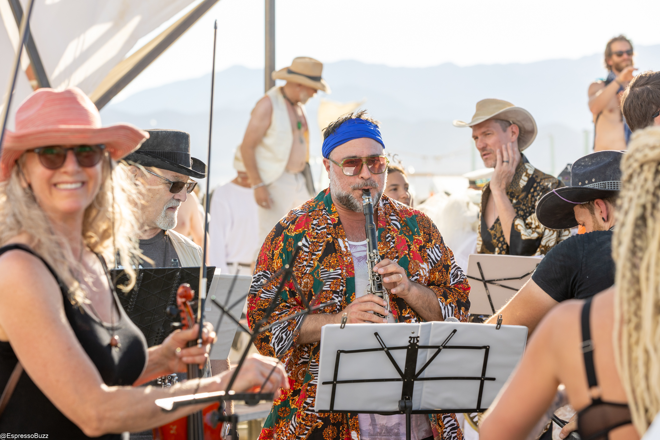 Orchestra performance at Burning Man