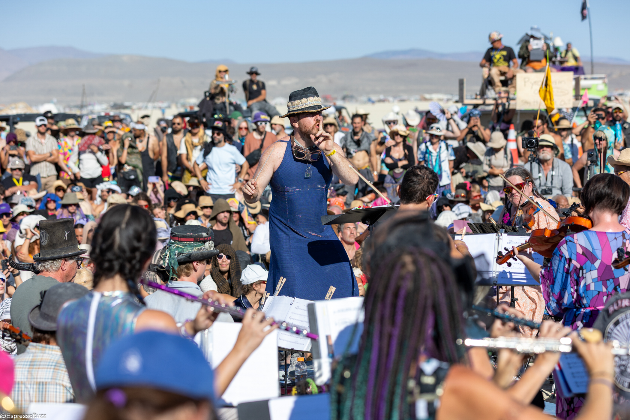 Performance moment on stage